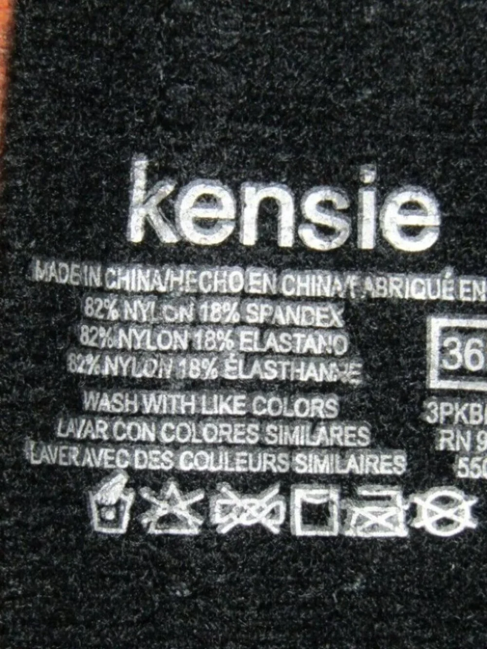 Kensie Black Pink Floral Underwire Push Up Padded Bra Size 36DD New Tag
